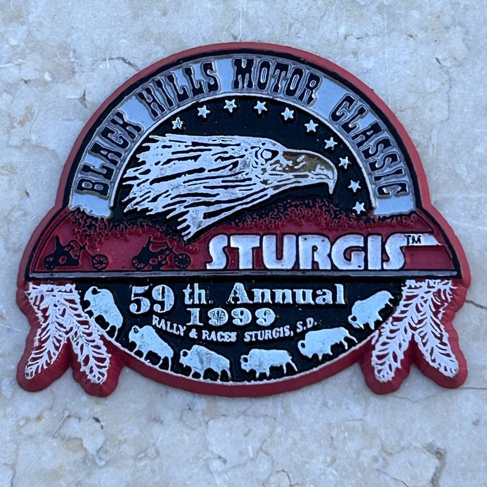 Black Hills Motor Classic 1999 Sturgis South Dakota Rubber Refigerator Magnet